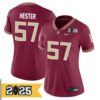 Aaron Hester No 57 Men Cfp Florida State Seminoles 2025 Home Game Jersey- Replica