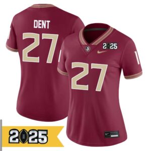 Akeem Dent No 27 Woman CFP Florida State Seminoles 2025 Home Game Jersey- Replica