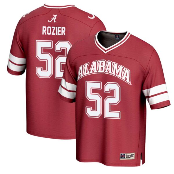Alex Rozier No 52 Unisex Gameday Greats Alabama Crimson Tide Lightweight Collegiate Football Fashion Jersey
