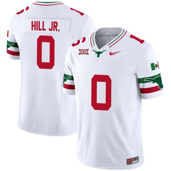 Anthony Hill Jr. No 0 Men’s Texas Longhorns Mexico Vapor Jersey