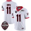 Arian Smith No 11 Mens Georgia Bulldogs 2021 National Champions Golden Jersey – Black