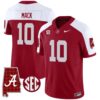 Austin Mack No 10 Men’s Alabama Crimson Tide Limited Custom Black Golden Jersey