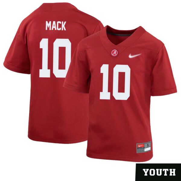 Austin Mack No 10 Youth’s Crimson Alabama Crimson Tide Player Home Game Jersey