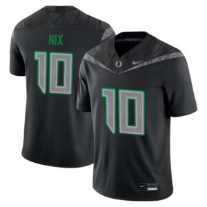 Bo Nix No 10 Men’s Black Oregon Ducks Alumni Game Jersey