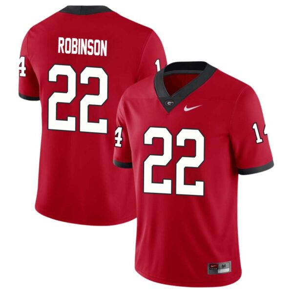 Branson Robinson No 22 Mens Red Georgia Bulldogs Nil Pick A Player Football Jersey
