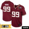 Brian Burns No 99 Woman Cfp Florida State Seminoles 2025 Home Game Jersey- Replica