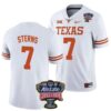 Caden Sterns No 7 Texas Longhorns Gold Vapor Limited Black Jersey