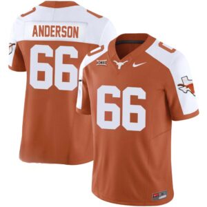 Calvin Anderson No 66 Texas Longhorns Vapor Limited Custom Orange Jersey