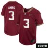 Cam Akers No 3 Youth’s Florida State Seminoles Limited Football Jersey – Black