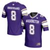 Cameron Broussard No 8 Men’s Gameday Greats Black Washington Huskies Nil Pick-A-Player Football Jersey
