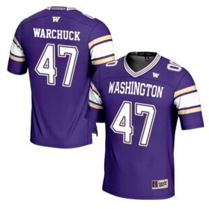 Cameron Warchuck No 47 Men’s GameDay Greats Purple Washington Huskies NIL Pick-A-Player Football Jersey