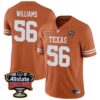 Cameron Williams No 56 Orange Texas Longhorns Icon Print Nil Pick-A-Player Football Jersey For Men