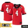 Wade Penn No 31 Men Cfp Georgia Bulldogs 2025 Home Game Jersey- Replica