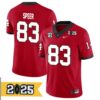 Zion Logue No 96 Youth Cfp Georgia Bulldogs Playoff First Round 2025 Jersey