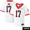 Colter Ginn No 17 Youths Red Georgia Bulldogs Nil Pick A Player Football Jersey