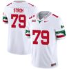 Connor Stroh No 79 Men’s Gameday Greats White Texas Longhorns Nil Pick-A-Player Football Fashion Jersey