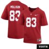 Cooper Mollison No 83 Youth’s White Alabama Crimson Tide Custom Game Football Jersey