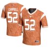 Dj Campbell No 52 Men’s Gameday Greats Black Texas Longhorns Nil Pick-A-Player Football Jersey