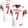 Dandre Swift No 7 Mens Georgia Bulldogs 2021 National Champions Golden Jersey – Black