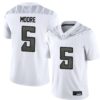 Dante Moore No 5 Men’S White Oregon Ducks Alternate Game Jersey