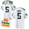 Dante Moore No 5 Mens Oregon Ducks Mighty Oregon Throwback Football Uniforms Fiesta Bowl 2002 Champions Patch