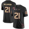 Darion Williamson No 21 Men’s Florida State Seminoles White Golden Limited Football Jersey