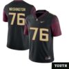 Darius Washington No 76 Youth’s White Florida State Seminoles Game Football Jersey