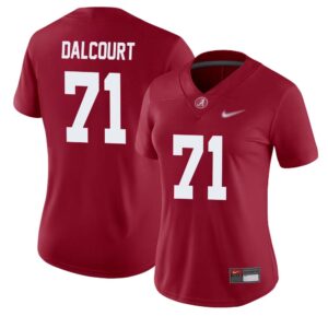 Darrian Dalcourt No 71 Woman’s Crimson Alabama Crimson Tide Player Home Game Jersey