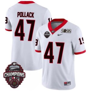 David Pollack No 47 Mens Georgia Bulldogs Back To Back National Champions 2022 Limited Jersey