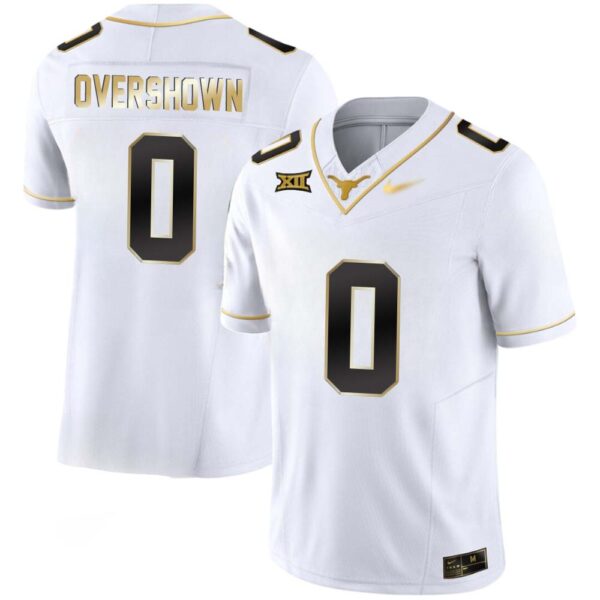 Demarvion Overshown No 0 Texas Longhorns Gold Vapor Limited White Jersey