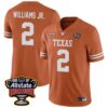 Derek Williams Jr. No 2 Orange Texas Longhorns Icon Print Nil Pick-A-Player Football Jersey For Men