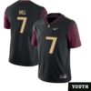 Destyn Hill No 7 Youth’s White Florida State Seminoles Game Football Jersey