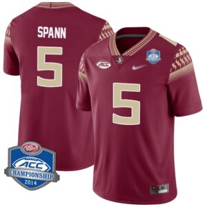 Deuce Spann No 5 Men’s Florida State Seminoles 2014 ACC Championship Limited Football Jersey