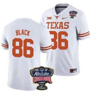 Dorian Black No 86 Texas Longhorns Allstate Sugar Bowl Patch 2024 College Football White