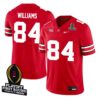 Dorian Williams No 84 Woman Cfp Ohio State Buckeyes 2025 Home Game Jersey- Replica