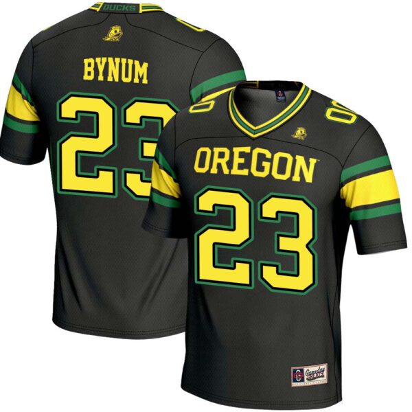 Ellis Bynum No 23 Black Oregon Ducks Nil Player Football Jersey For Men