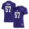 Enokk Vimahi No 57 Women’s White Washington Huskies Premier Football Jersey