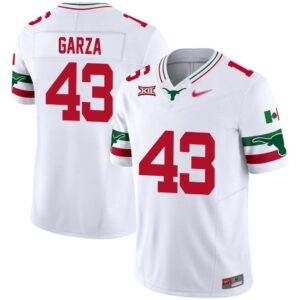 Eric Garza No 43 Men’s Texas Longhorns Mexico Vapor Jersey