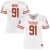 Ethan Burke No 91 White Texas Longhorns Football Custom Game Jersey For Men