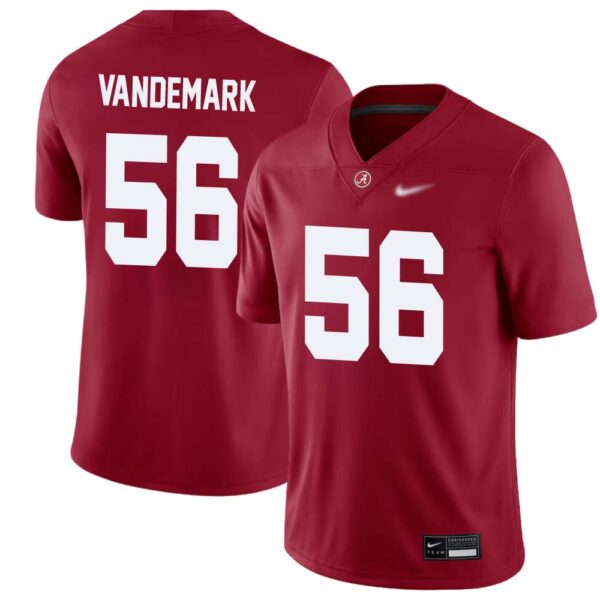 Geno Vandemark No 56 Men’s Crimson Alabama Crimson Tide Player Game Jersey