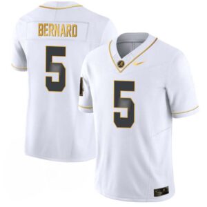 Germie Bernard No 5 Men’s Alabama Crimson Tide Limited Custom Golden Throwback Jersey