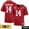 Gunnar Helm No 85 Men Cfp Texas Longhorns 2025 Home Game Jersey- Replica