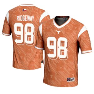 Hassan Ridgeway No 98 Men’s GameDay Greats Texas Orange Texas Longhorns Highlight Print NIL Pick-A-Player Football Jersey