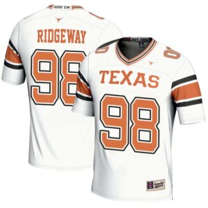Hassan Ridgeway No 98 Men’s GameDay Greats White Texas Longhorns NIL Pick-A-Player Football Fashion Jersey