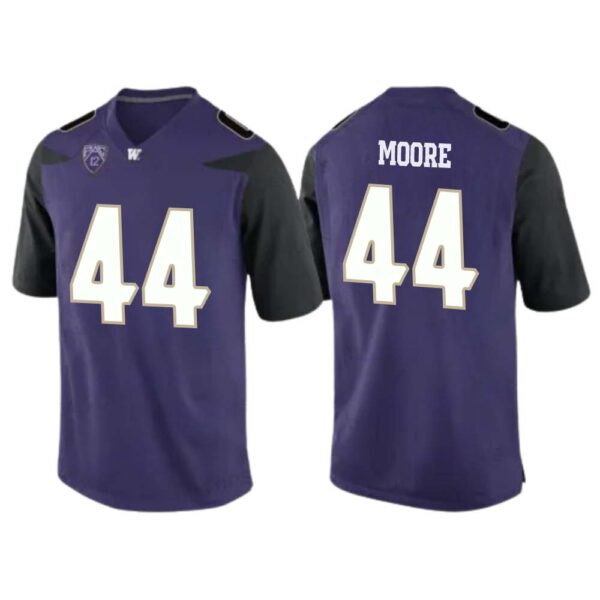 Hayden Moore No 44 American College Football Wear Mens Ncaa Washington Huskies Football Jersey