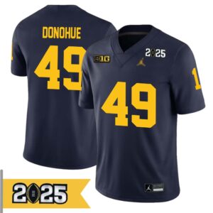 Henry Donohue Jersey, Henry Donohue Michigan Wolverines No 49
