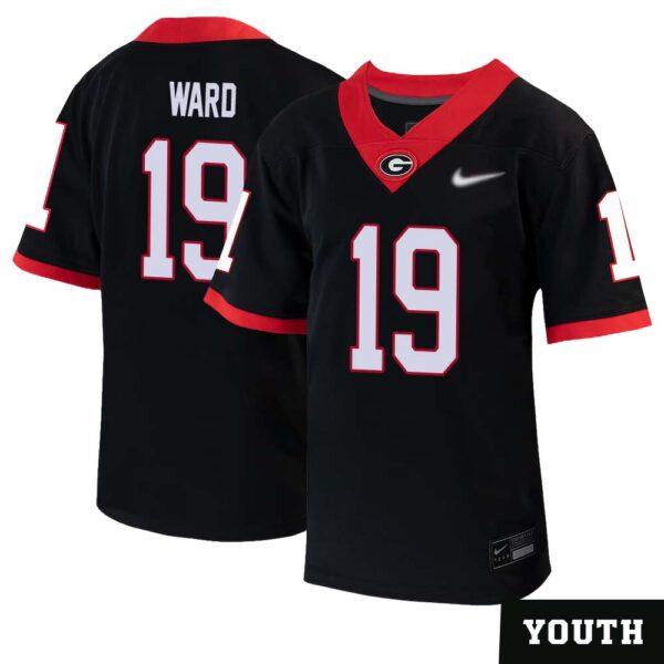 Hines Ward No 19 Youths Black Georgia Bulldogs Pick A Player Replica Football Jersey