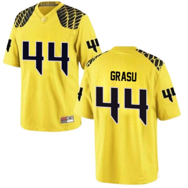 Hroniss Grasu No 44 University Of Oregon Men’S Football Game Stitched Jerseys Gold