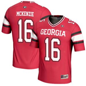 Isaiah McKenzie No 16 Mens GameDay Greats Carson Beck Red Georgia Bulldogs NIL Player Football Jersey