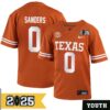 Ja_Tavion Sanders No 0 Woman Cfp Texas Longhorns Playoff First Round 2025 Jersey- Replica
